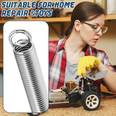 6 Pcs Screen Door Spring, 3/8" x 6-1/2", 0.047" Extended Spring Dual Hook Construction Tension Springs for Machinery Construction Industrial in Saudi Arabia