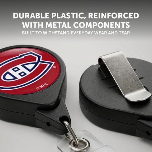 حامل شارة قابل للسحب من Desert Cactus Montréal Canadiens، بكرة معرف فريق NHL مع مشبك تذكرة للحبل والعمل والمدرسة والمكتب in Saudi Arabia