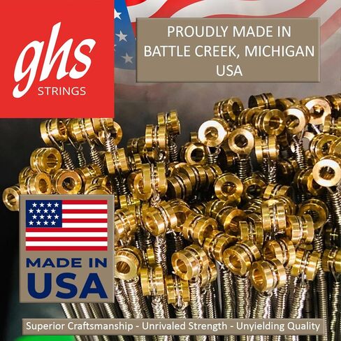 GHS Strings Electric Bass Boomer ML3045 SET (Medium Light Nickel Steel, 4-String, Long Scale, 45-100), Pack of 3 in Saudi Arabia