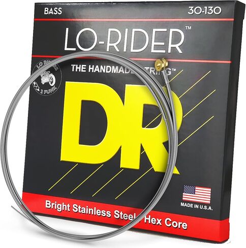 DR Strings Lo-Rider - جهير سداسي من الفولاذ المقاوم للصدأ 30-130 in Saudi Arabia