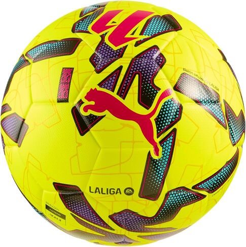 Puma Unisex Orbita LaLiga 1 Soccer Ball (FIFA Quality), Fluo Yellow-Multicolor AH25, 5 Puma Orbita Laliga 1 (FIFA Quality) in Saudi Arabia