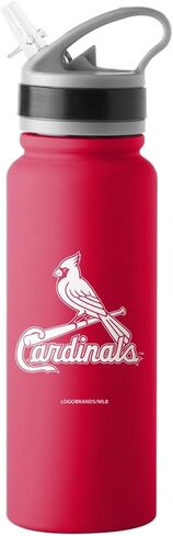 Logo Brands MLB Stainless Steel Flip Top Sports Bottle 25oz (Chicago Cubs) in Saudi Arabia