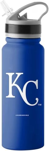 Logo Brands MLB Stainless Steel Flip Top Sports Bottle 25oz (Chicago Cubs) in Saudi Arabia