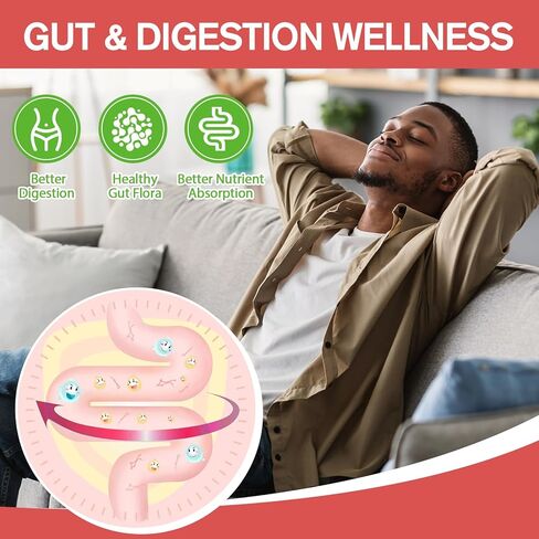 9-in-1 Probiotic Prebiotic Fiber Gummies for Adults Teens, Fiber Supplement Pro with 5 Billion CFU Bacillus Coagulans, Psyllium Husk, FOS, Inulin, ACV for Digestion & Gut, 60 Vegan Watermelon Gummies in Kuwait