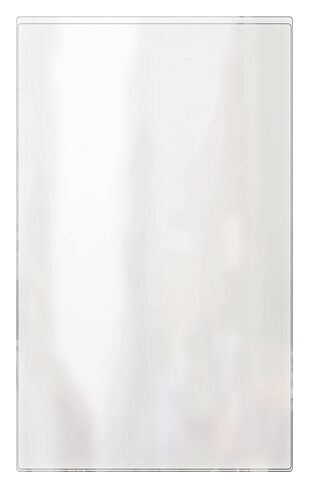 RABCO Menu Cover: Single Pocket 2 View, for 8½" x 14" Insert (24-Pack) Made in USA, Non-Toxic* high Quality, Polished Crystal Clear, All 10 mil Vinyl, Strong RF Heat-Sealed Seams, Easy to Clean in Saudi Arabia