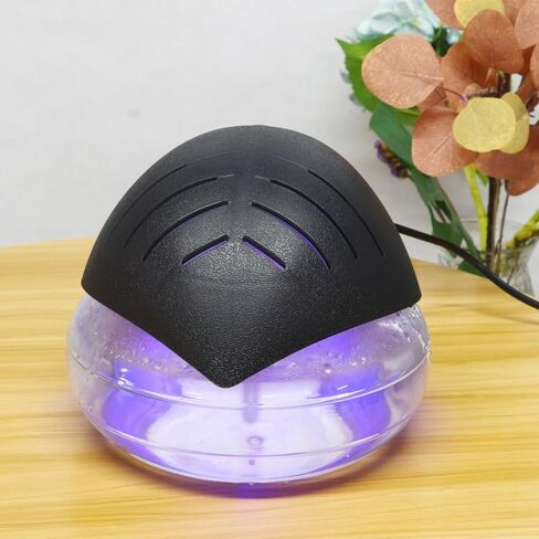 Water Air Purifier, Humidifier & Aromatherapy Diffuser in One, Essential Oil Diffuser for Home, Fresh Air Machine (Black) - 1000ML in Saudi Arabia