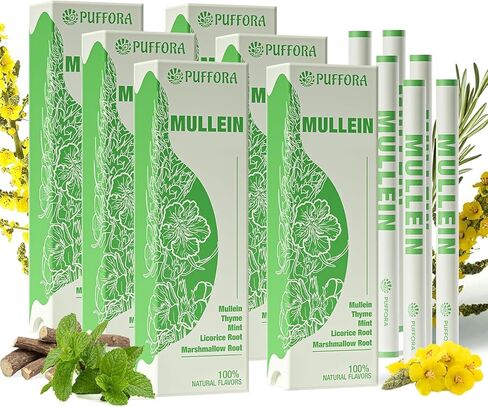 قلم علاج عطري عشبي، راحة الرئة ومنعش التنفس، 6 عبوات، 3600 استخدام، مستخلصات نبات البوصفير، الخطمي، عرق السوس، كسر العادات السيئة، نباتي in Kuwait