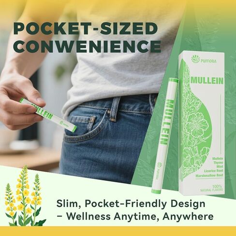 قلم علاج عطري عشبي، راحة الرئة ومنعش التنفس، 6 عبوات، 3600 استخدام، مستخلصات نبات البوصفير، الخطمي، عرق السوس، كسر العادات السيئة، نباتي in Kuwait