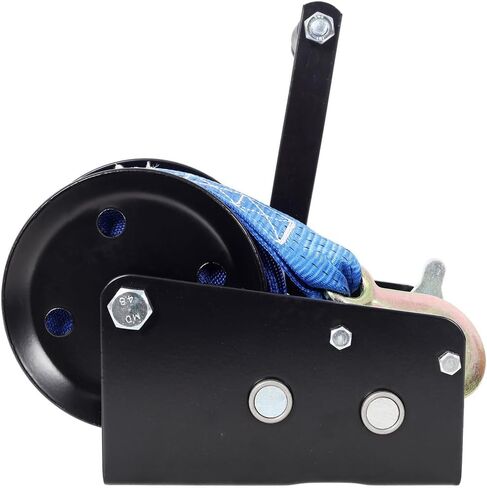 ونش يدوي بوزن 3500 رطل مع حزام أزرق بطول 32.8 قدم - ونش يدوي بسرعتين مع سقاطة ثنائية الاتجاه، ونش سحب للمركبات الثقيلة ومقطورة للمركبات in Kuwait