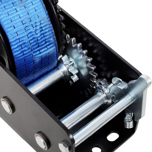 ونش يدوي 2000 رطل مع حزام أزرق بطول 26 قدم - ونش يدوي بسرعتين، سقاطة ثنائية الاتجاه، ونش يدوي محمول لقطر مقطورة القارب ATV in Kuwait