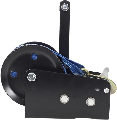 ونش يدوي 2000 رطل مع حزام أزرق بطول 26 قدم - ونش يدوي بسرعتين، سقاطة ثنائية الاتجاه، ونش يدوي محمول لقطر مقطورة القارب ATV in Kuwait