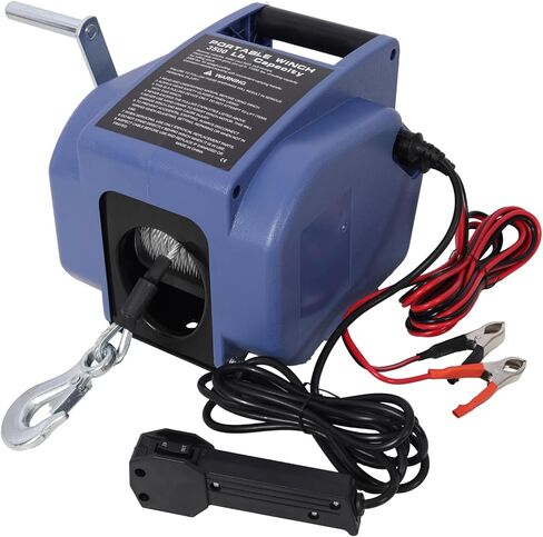 12V 2000lbs Trailer Winch with Wireless Remote Control - Marine & Boat Use in Saudi Arabia