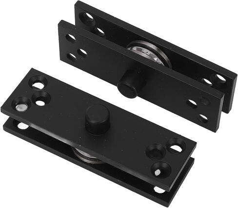 Jeffergarden Hidden Door Pivot Hinge, Stainless Steel, 360° Rotation Heavy Duty, Supports Up to 220lbs for Bookcase and Wooden Doors in Kuwait