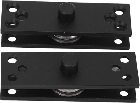 Jeffergarden Hidden Door Pivot Hinge, Stainless Steel, 360° Rotation Heavy Duty, Supports Up to 220lbs for Bookcase and Wooden Doors in Kuwait