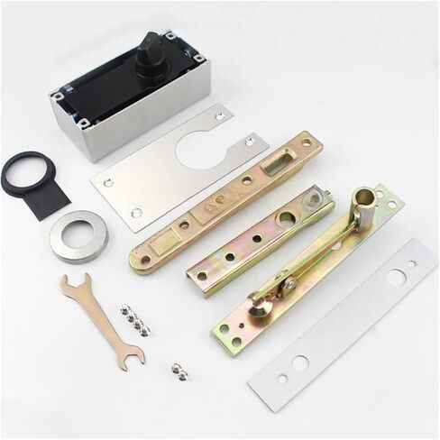 مفصلات أبواب معدنية شديدة التحمل، مفصلات محورية مخفية دوارة 360 درجة، تثبيت لأعلى ولأسفل تحميل 400 كجم in Kuwait