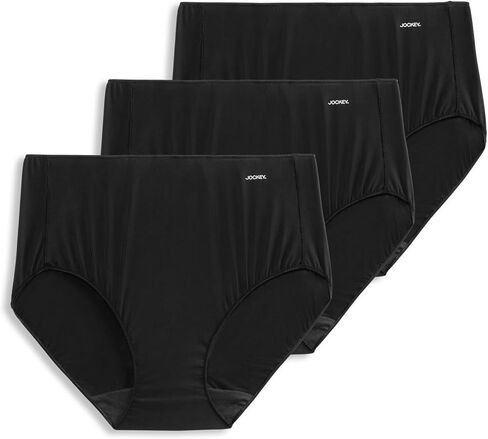 Jockey Women's Underwear No Panty Line Promise Hip Brief - 3 Pack, Frosty Pink/Light/Deep Beige, 9 in Saudi Arabia