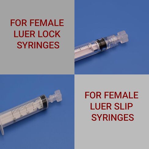 سلسلة تركيبات Luer Lock (100 حزمة)، ملفوفة بشكل فردي - J560M PP عالي الأداء - موصلات وأغطية حقنة مضادة للانزلاق للاستخدام المختبري والصناعي (غطاء - سدادة حقنة) in Kuwait