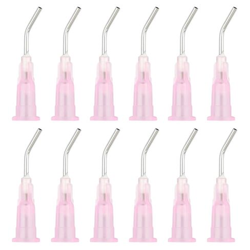 300 Pcs 25G Bent Dispensing Tip,Bent Flow Dispensing Tip,Disposable Bent Irrigation Tips for Oil or Glue Applicator (Black) in Saudi Arabia
