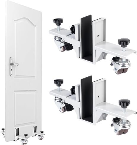 مجموعة تركيب الأبواب الثقيلة، مجموعة دوللي بعجلات، تمت ترقيتها بقدرة تحمل أكبر للعجلات المزدوجة، مسافة قابلة للتعديل من 0.8 بوصة إلى 2.3 بوصة، تستخدم لنقل أنواع مختلفة من الأبواب (فضي) in Kuwait