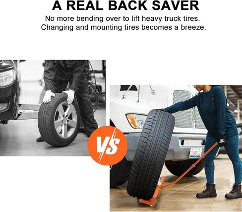 GarveeTech Tire Dolly Heavy Duty, Tire Wheel Dolly with 360° Rotatable Wheels, Tire Dolly for Changing Tires, Tire Lifting Tool for Workshop, Garage, 350 LBS Capacity in Saudi Arabia