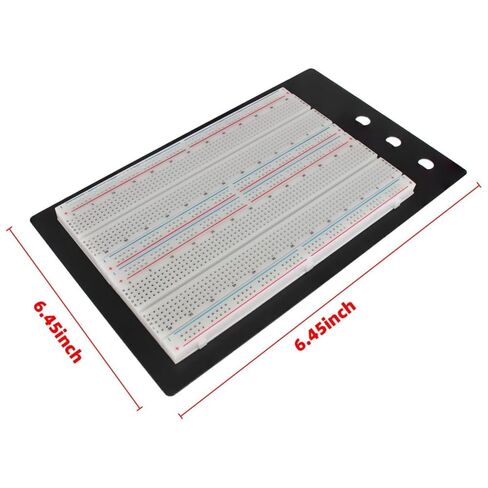 Solderless 1660 Breadboard Kit + 350 Jumper Wires + 65 PCS Flexible Breadboard Jumper Wires + 1pcs Tweezer for Prototyping Circuit in Kuwait
