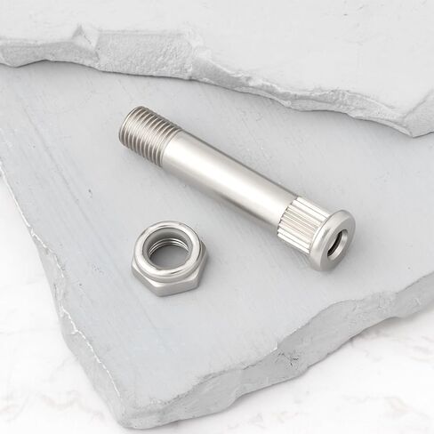 4pcs 9.3x50mm Skateboard Truck Kingpin and Nut Silver Hollow Compatible with Ace AF1 Classic in Saudi Arabia