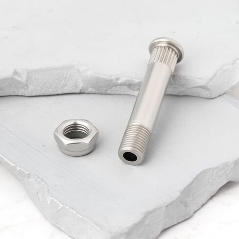 4pcs 9.3x50mm Skateboard Truck Kingpin and Nut Silver Hollow Compatible with Ace AF1 Classic in Saudi Arabia