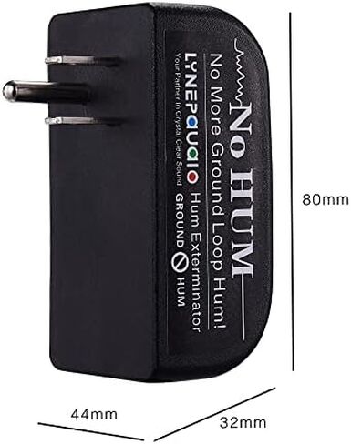 Generic Buzz Eliminator AC Ground Loop Noise Eliminator Plug-in AC Buzz Killer Hum Eliminator Noise Cancelling، أسود in Kuwait
