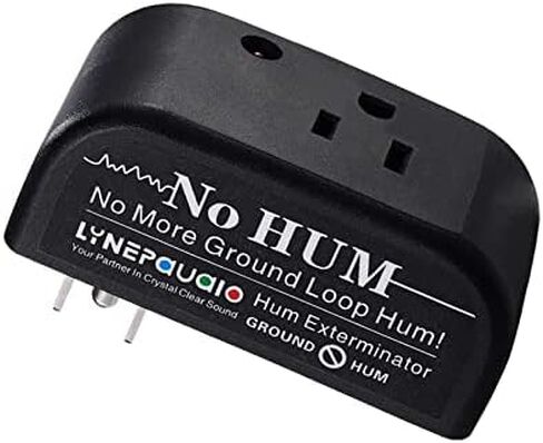 Generic Buzz Eliminator AC Ground Loop Noise Eliminator Plug-in AC Buzz Killer Hum Eliminator Noise Cancelling، أسود in Kuwait