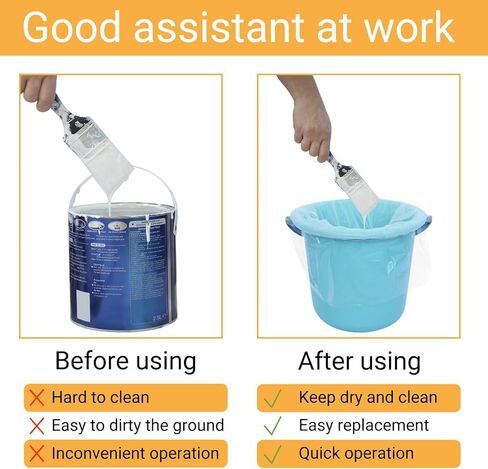 Paint Strainer 5 Gallon White Fine Mesh Paint Filter Bag Elastic Opening Strainer Bags 24 Pack (Paint Strainers & Bucket Liners, Each 12 Pack) in Saudi Arabia
