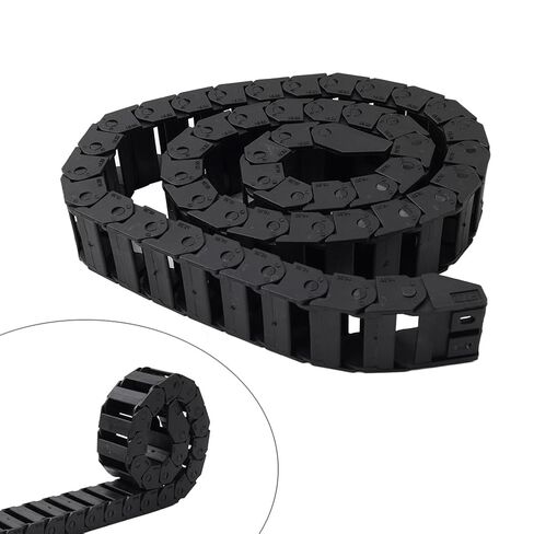 Cnkaka036 15X30mm Plastic Meter Drag Chain Wire Carrier Adjustable Cable 1pc Nylon Black in Saudi Arabia
