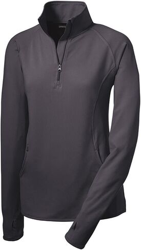 DRIEQUIP Ladies Moisture Wicking 1/2-Zip Stretch Pullover Sweatshirts in XS-4XL in Saudi Arabia