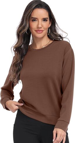 CADMUS Athletic Sweatshirt for Women - Crewneck Workout Casual Basic Sweat Shirts in Saudi Arabia