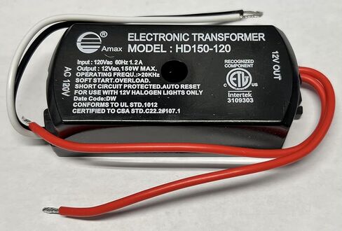 AMAX LIGHTING HD150-120 1.2A Input, 120VAC, 60HZ, Electronic Transformer in Saudi Arabia