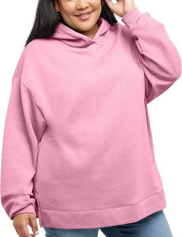Hanes Women's Ecosmart Plus Size Fleece Hoodie, Midweight Sweatshirt for Women, Kanga Pocket in Saudi Arabia