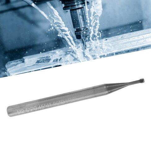 Milling Cutter Tungsten Steel Thread Carving Bit 3 - Tooth 60° M2.5x0.45xD4x50 - High Hardness Wear, Precise CNC Cutting for Grooves and Stepped Surfaces in Saudi Arabia