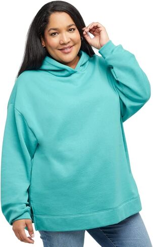 Hanes Women's Ecosmart Plus Size Fleece Hoodie, Midweight Sweatshirt for Women, Kanga Pocket in Saudi Arabia