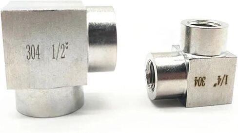 304 الفولاذ المقاوم للصدأ 90 الكوع المتساوي 1/8 "1/4" 3/8 "1/2" 3/4 "ارتفاع ضغط أنثى موضوع الزاوية اليمنى قطعة توصيل (3/4 بوصة) in Kuwait