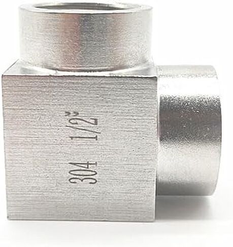 304 الفولاذ المقاوم للصدأ 90 الكوع المتساوي 1/8 "1/4" 3/8 "1/2" 3/4 "ارتفاع ضغط أنثى موضوع الزاوية اليمنى قطعة توصيل (3/4 بوصة) in Kuwait