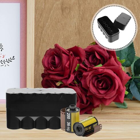 Sewroro Film Storage Box for 10 Rolls Durable Plastic Film Holder Lightweight Organizer for 120Mm Films and Small Items Perfect for Photography Lovers in Saudi Arabia