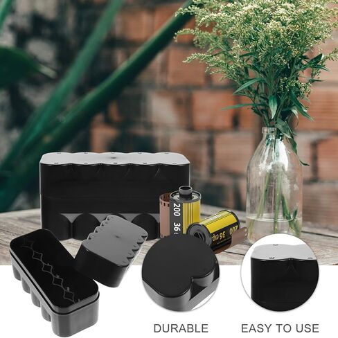 Sewroro Film Storage Box for 10 Rolls Durable Plastic Film Holder Lightweight Organizer for 120Mm Films and Small Items Perfect for Photography Lovers in Saudi Arabia