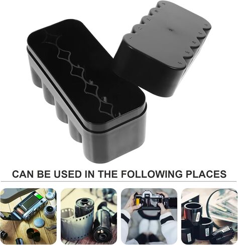 Sewroro Film Storage Box for 10 Rolls Durable Plastic Film Holder Lightweight Organizer for 120Mm Films and Small Items Perfect for Photography Lovers in Saudi Arabia