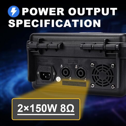 خلاط يعمل بالطاقة W IN-MIX بقدرة 150 وات × 2 مع 4 قنوات وبلوتوث وتشغيل USB/MP3 وطاقة فانتوم 48 فولت للكاريوكي والدي جي والاستوديو المنزلي والصوت المباشر in Kuwait