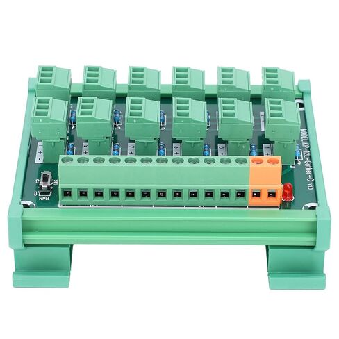 DIN Rail Terminal Block, Proximity Control 3Wire Terminal Block, 12-Channel Terminal, NPN PNP IO Module with DIN Mounting Rail for, Io Modules in Saudi Arabia