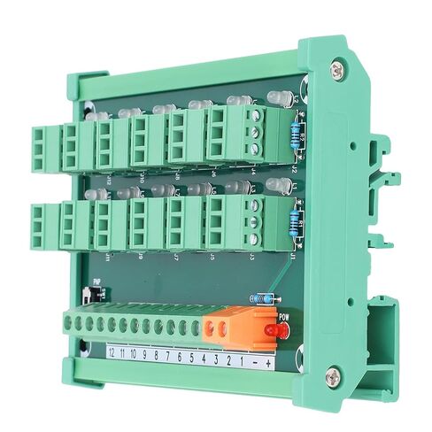 DIN Rail Terminal Block, Proximity Control 3Wire Terminal Block, 12-Channel Terminal, NPN PNP IO Module with DIN Mounting Rail for, Io Modules in Saudi Arabia