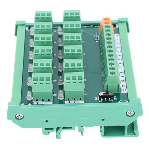 DIN Rail Terminal Block, Proximity Control 3Wire Terminal Block, 12-Channel Terminal, NPN PNP IO Module with DIN Mounting Rail for, Io Modules in Saudi Arabia