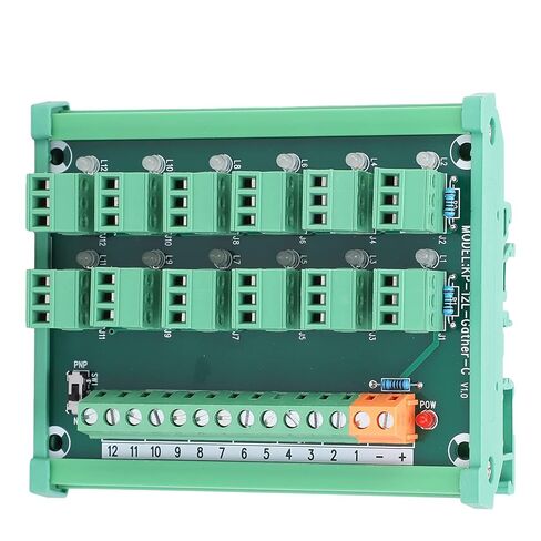 DIN Rail Terminal Block, Proximity Control 3Wire Terminal Block, 12-Channel Terminal, NPN PNP IO Module with DIN Mounting Rail for, Io Modules in Saudi Arabia