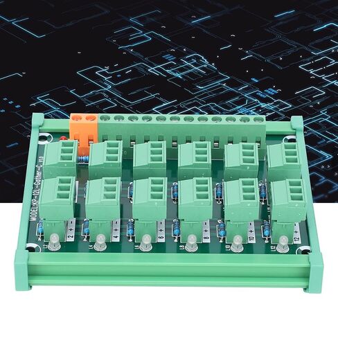 DIN Rail Terminal Block, Proximity Control 3Wire Terminal Block, 12-Channel Terminal, NPN PNP IO Module with DIN Mounting Rail for, Io Modules in Saudi Arabia