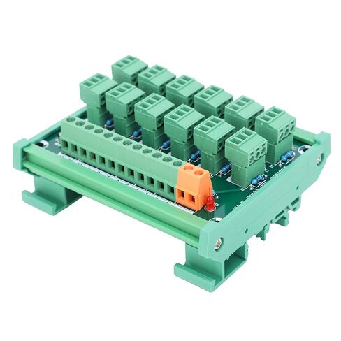 DIN Rail Terminal Block, Proximity Control 3Wire Terminal Block, 12-Channel Terminal, NPN PNP IO Module with DIN Mounting Rail for, Io Modules in Saudi Arabia