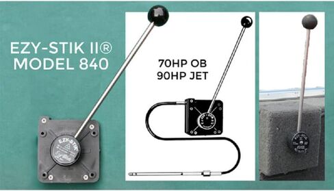 نظام التوجيه البحري الميكانيكي Ezy-Stik II 840 مع كابل بطول 13.5 قدم in Kuwait
